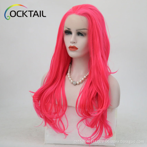 Sexy synthetic lace front red hair wig at cheap wholesale price